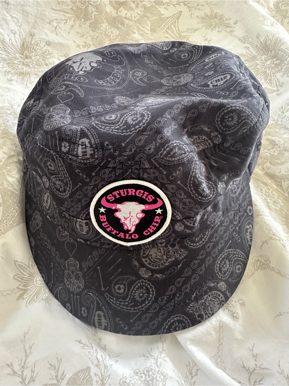 Black Paisley Bucket Hat